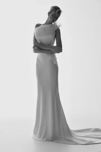 Clara Fishtail Maxi Skirt – White