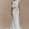 Clara Fishtail Maxi Skirt – White Clara Fishtail Maxi Skirt – White