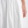 Clarence Linen A-Line Maxi Skirt – White Clarence Linen A-Line Maxi Skirt – White
