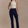 Clio Paneled Flare Jeans – Indigo Blue Clio Paneled Flare Jeans – Indigo Blue
