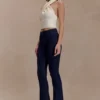 Clio Paneled Flare Jeans – Indigo Blue Clio Paneled Flare Jeans – Indigo Blue
