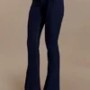 Clio Paneled Flare Jeans – Indigo Blue Clio Paneled Flare Jeans – Indigo Blue