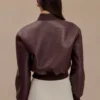 Codi Faux Leather Bomber Jacket – Merlot Codi Faux Leather Bomber Jacket – Merlot