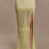 Coleene Pointelle Knit Maxi Skirt – Lemon