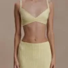Coleene Pointelle Knit Top – Lemon Coleene Pointelle Knit Top – Lemon
