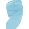 Corah Drape Knit Top – Cyan Blue