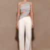 Corah Lurex Drape Knit Top – Silver Corah Lurex Drape Knit Top – Silver