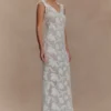 Cornelia Floral Sheer Maxi Dress – Ivory Cornelia Floral Sheer Maxi Dress – Ivory