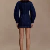 Cosmala Denim Long Sleeve Mini Dress – Indigo Blue