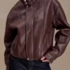 Curtis Faux Leather Bomber Jacket – Dark Chocolate Curtis Faux Leather Bomber Jacket – Dark Chocolate