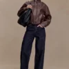 Curtis Faux Leather Bomber Jacket – Dark Chocolate Curtis Faux Leather Bomber Jacket – Dark Chocolate
