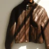 Curtis Faux Leather Bomber Jacket – Dark Chocolate Curtis Faux Leather Bomber Jacket – Dark Chocolate