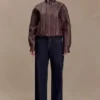 Curtis Faux Leather Bomber Jacket – Dark Chocolate Curtis Faux Leather Bomber Jacket – Dark Chocolate
