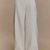 Cyrene Linen Wide Leg Pants – Oat Marle Cyrene Linen Wide Leg Pants – Oat Marle