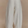 Cyrene Linen Wide Leg Pants – Oat Marle Cyrene Linen Wide Leg Pants – Oat Marle