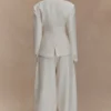 Cyrene Linen Wide Leg Pants – Oat Marle Cyrene Linen Wide Leg Pants – Oat Marle