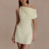 Daisie Chiffon Mini Dress – Lemon Daisie Chiffon Mini Dress – Lemon