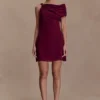 Daisie Chiffon Mini Dress – Wine Daisie Chiffon Mini Dress – Wine
