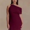 Daisie Chiffon Mini Dress – Wine Daisie Chiffon Mini Dress – Wine