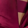 Dalia Off Shoulder Satin Maxi Dress – Mahogany Dalia Off Shoulder Satin Maxi Dress – Mahogany