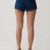 Dan Diamante Denim Shorts – Midnight Blue