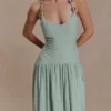 Darling Linen Maxi Dress – Sage