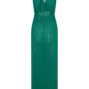 Deeliah Halterneck Crochet Maxi Dress – Emerald Deeliah Halterneck Crochet Maxi Dress – Emerald