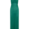 Deeliah Halterneck Crochet Maxi Dress – Emerald Deeliah Halterneck Crochet Maxi Dress – Emerald