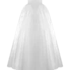Delphine Satin Strapless Maxi Gown – White