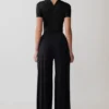 Dewi Wide Leg Modal Pants – Black Dewi Wide Leg Modal Pants – Black