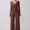 Dewi Wide Leg Modal Pants – Chocolate Dewi Wide Leg Modal Pants – Chocolate