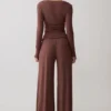 Dewi Wide Leg Modal Pants – Chocolate Dewi Wide Leg Modal Pants – Chocolate