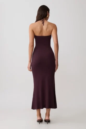 Dimitri Knit Midi Dress – Chocolate