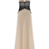 Dinah Lace And Satin Maxi Dress – Black/Ivory Dinah Lace And Satin Maxi Dress – Black/Ivory