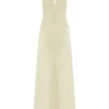 Dinah Lace And Satin Maxi Dress – Lemon Dinah Lace And Satin Maxi Dress – Lemon