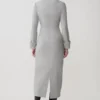 Dorian Fitted Shirt Midi Dress – Charcoal Marle Dorian Fitted Shirt Midi Dress – Charcoal Marle