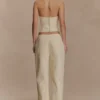 Ebony Embroidered Denim Jeans – Cream Ebony Embroidered Denim Jeans – Cream