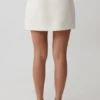 Elara Suiting Mini Skirt – Ivory Elara Suiting Mini Skirt – Ivory