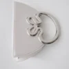 Elianne Satin Frame Clutch Bag – White