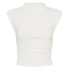 Ellia High Neck Sleeveless Top – White Ellia High Neck Sleeveless Top – White