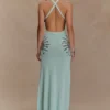 Ellington Knit Maxi Dress With Sequin – Lagoon Ellington Knit Maxi Dress With Sequin – Lagoon