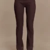 Elodie Ribbed Knit Pants – Chocolate Elodie Ribbed Knit Pants – Chocolate
