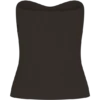 Elodie Strapless Cupped Knit Top – Chocolate Elodie Strapless Cupped Knit Top – Chocolate