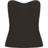 Elodie Strapless Cupped Knit Top – Chocolate Elodie Strapless Cupped Knit Top – Chocolate