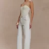 Elodie Strapless Cupped Knit Top – Ivory