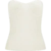 Elodie Strapless Cupped Knit Top – Ivory