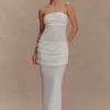 Elora Strapless Knit Maxi Dress – Ivory Elora Strapless Knit Maxi Dress – Ivory