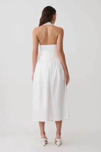Emery Multi-Wear Cotton Midi Dress – White Emery Multi-Wear Cotton Midi Dress – White