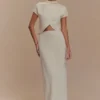 Eris Scuba Jersey Maxi Skirt – Ivory