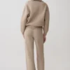 Evan Knit Wide Leg Pants – Beige Marle Evan Knit Wide Leg Pants – Beige Marle
